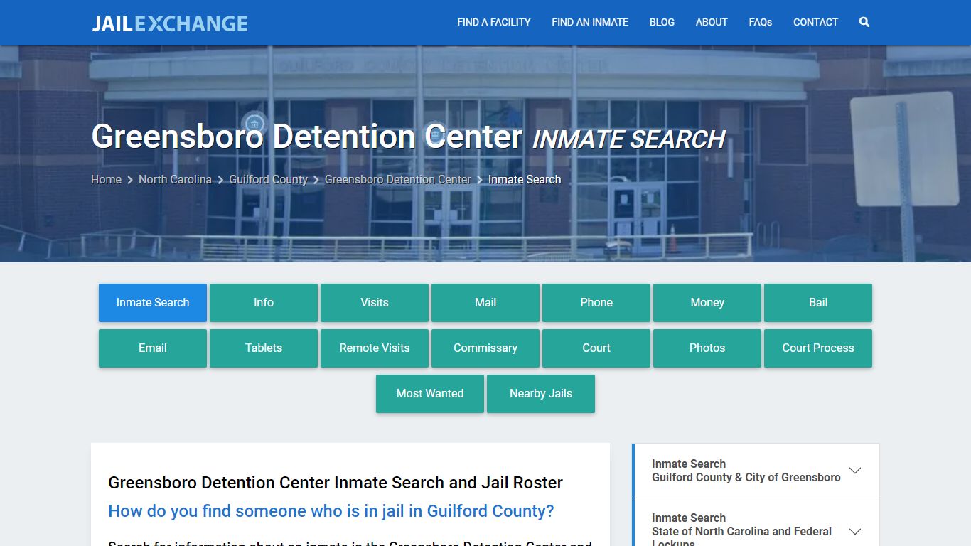 Greensboro Detention Center Inmate Search - Jail Exchange